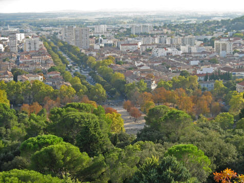 Avenue Jean Jaures in Nimes France