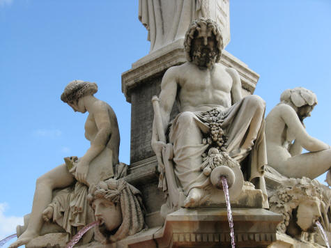 Statue at Esplanade Charles de Gaulle in Nimes
